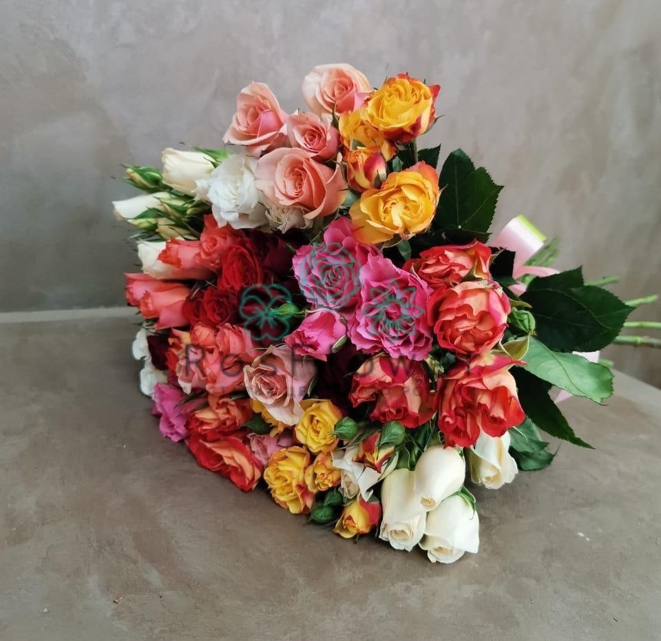 Букет цветов из: Розы в Романовской