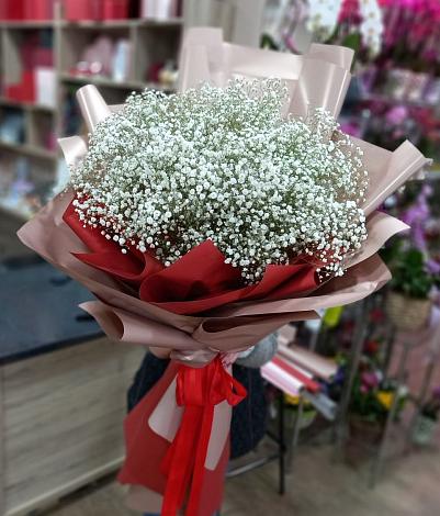 Букет цветов из: Гипсофила в Романовской