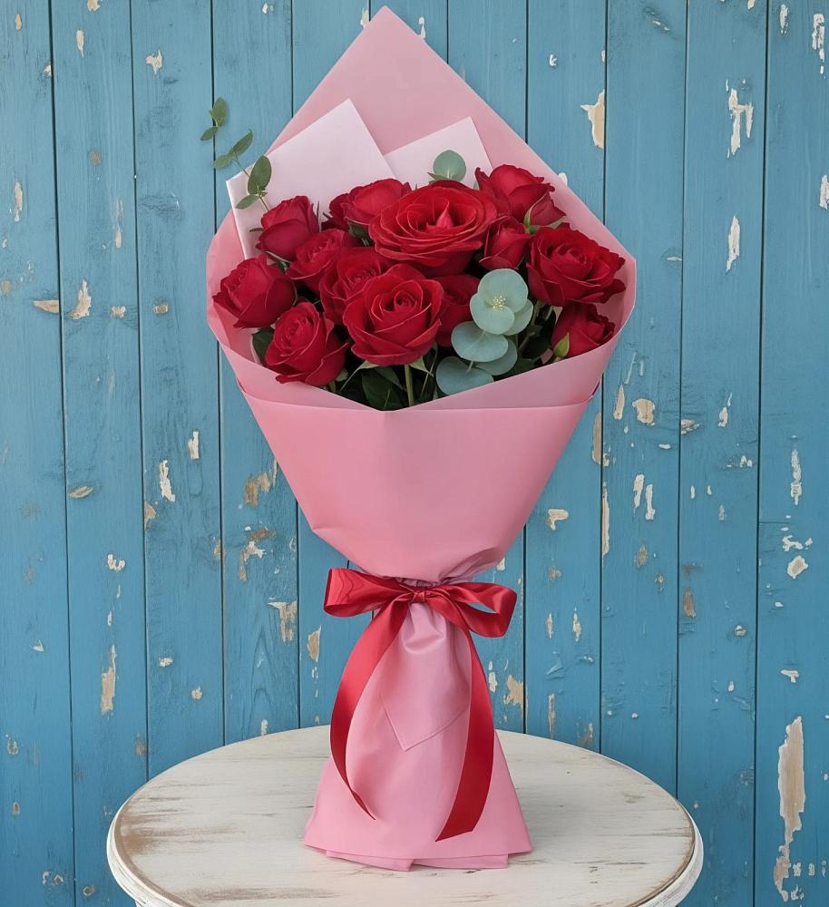 Букет цветов из: Розы в Романовской