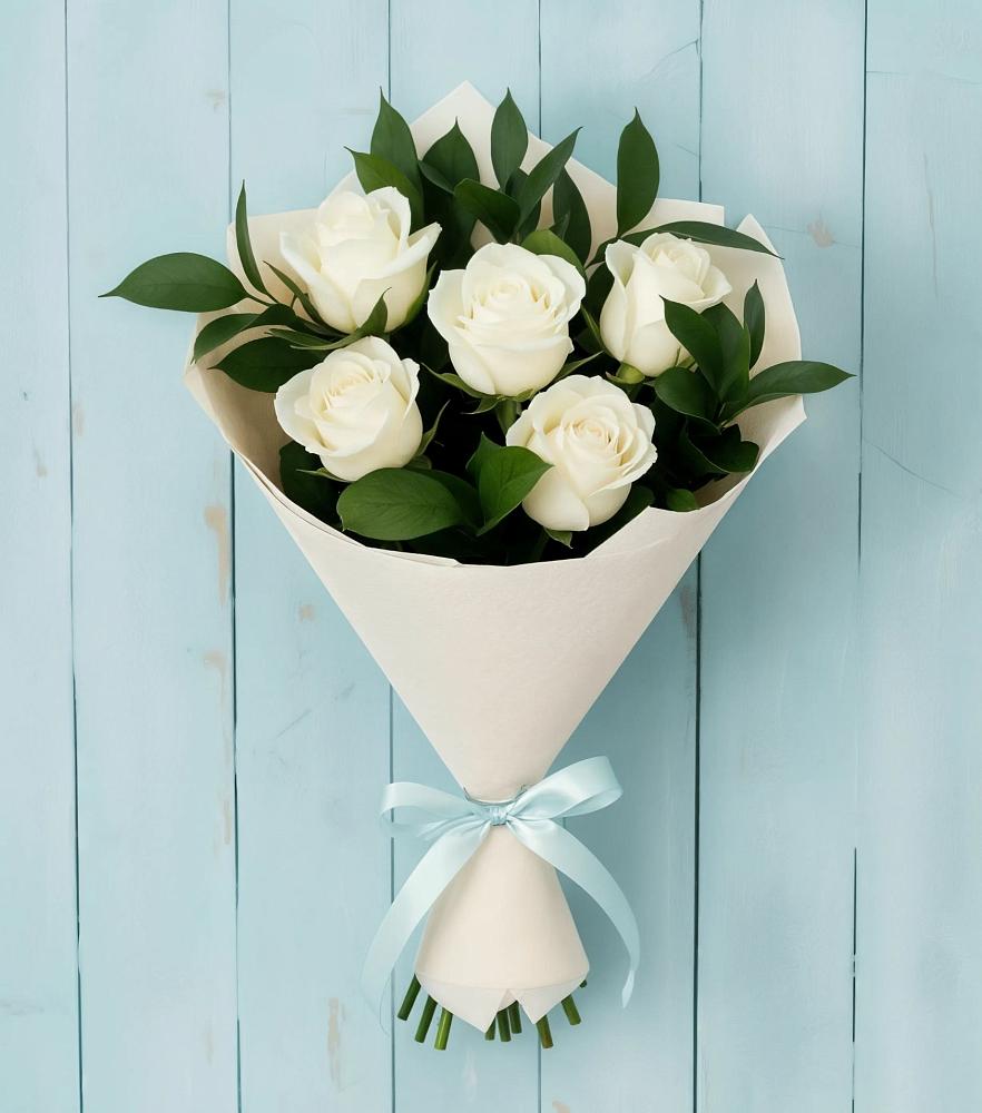 Букет цветов из: Розы в Романовской