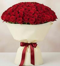 Букет 101 Красная роза Милано #REPLACE_PRED# Романовской