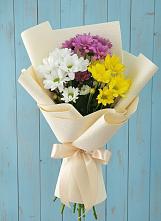 Букет цветов из:  Хризантемы в Романовской