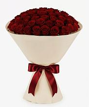 Букет 101 Бордовая роза Блэк Бакарра в Романовской