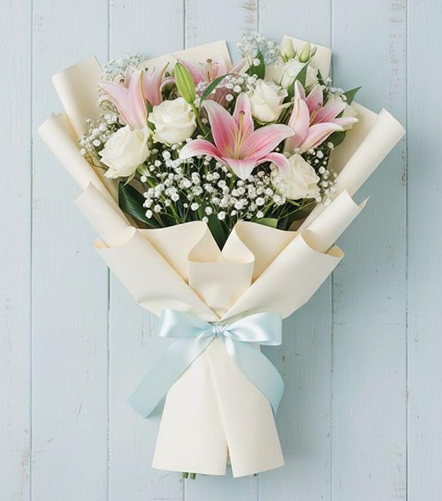 Букет цветов из: Лилии в Романовской