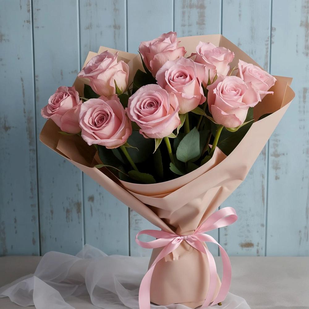 Букет цветов из: Розы в Романовской