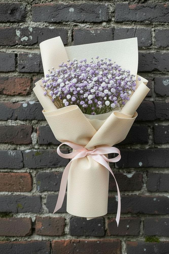 Букет цветов из: Гипсофила в Романовской