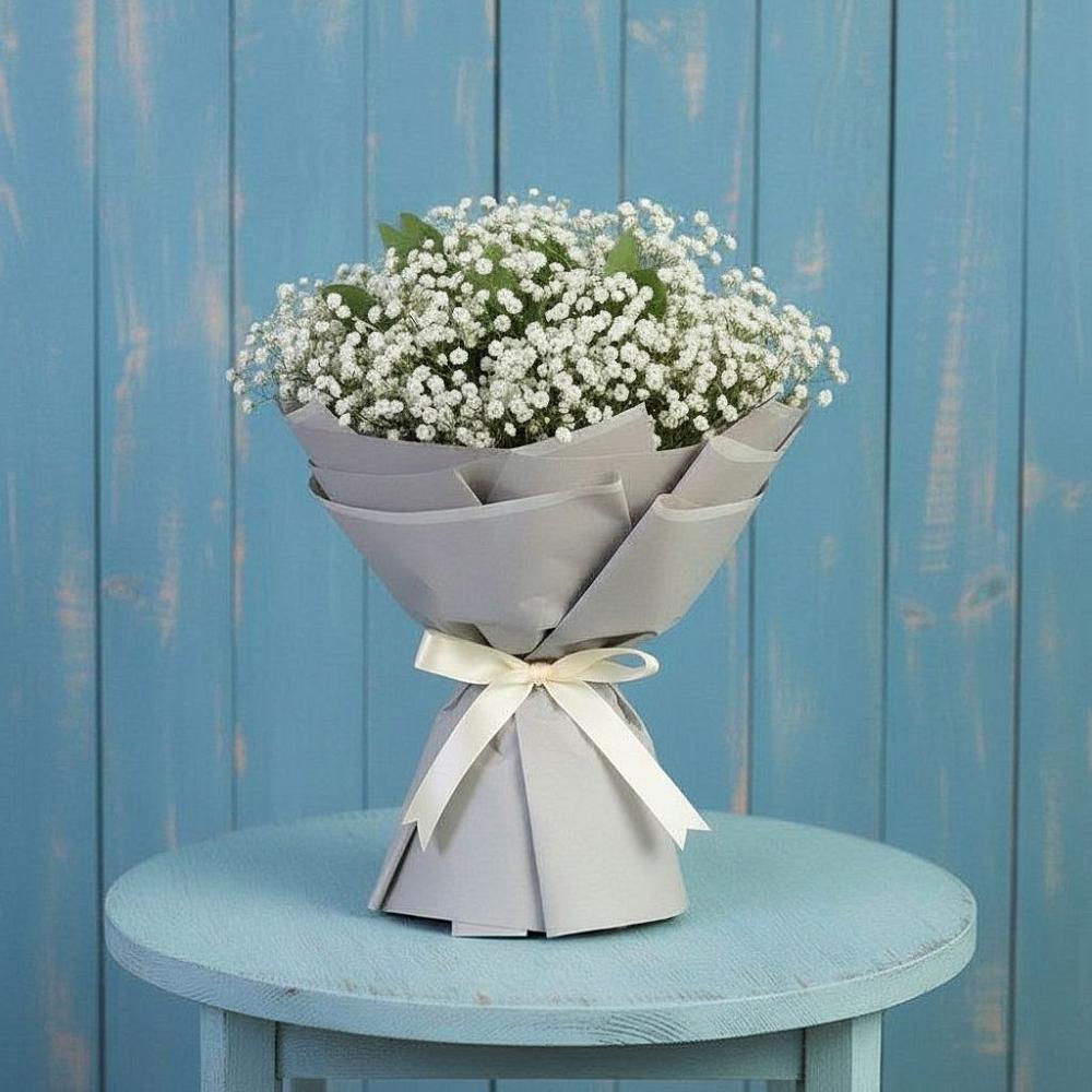 Букет цветов из: Гипсофила в Романовской