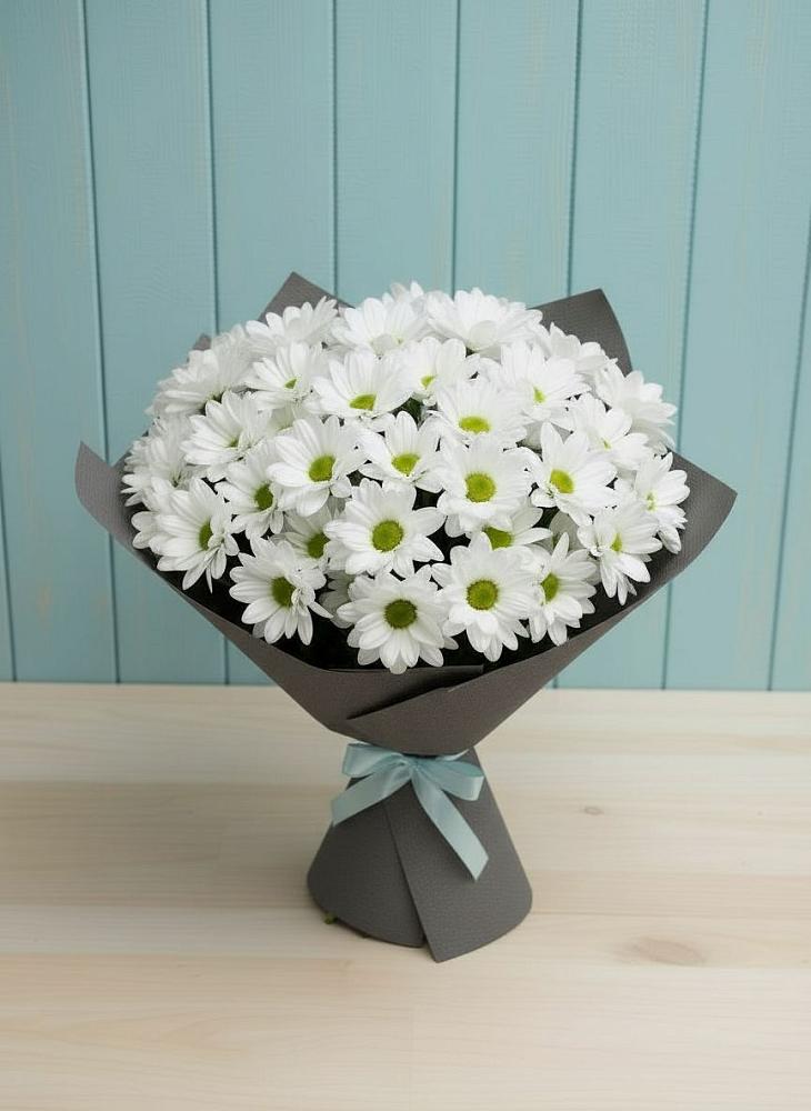 Букет цветов из: Хризантемы в Романовской