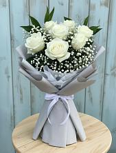 Букет цветов из:  Розы в Романовской