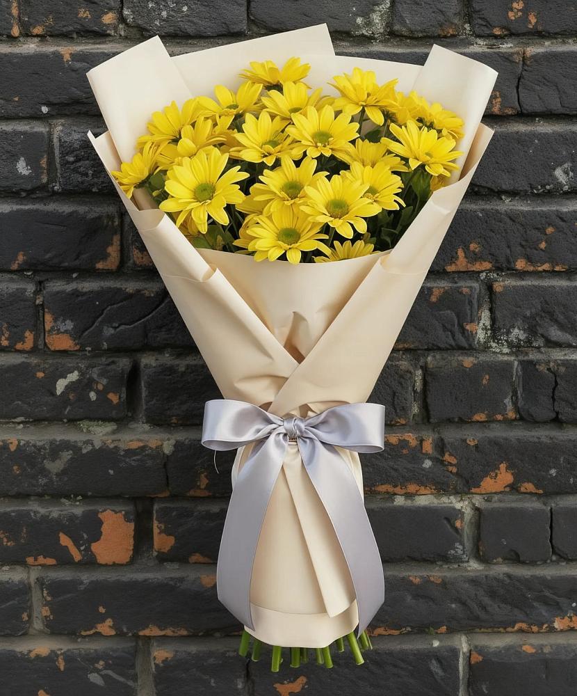 Букет цветов из: Хризантемы в Романовской