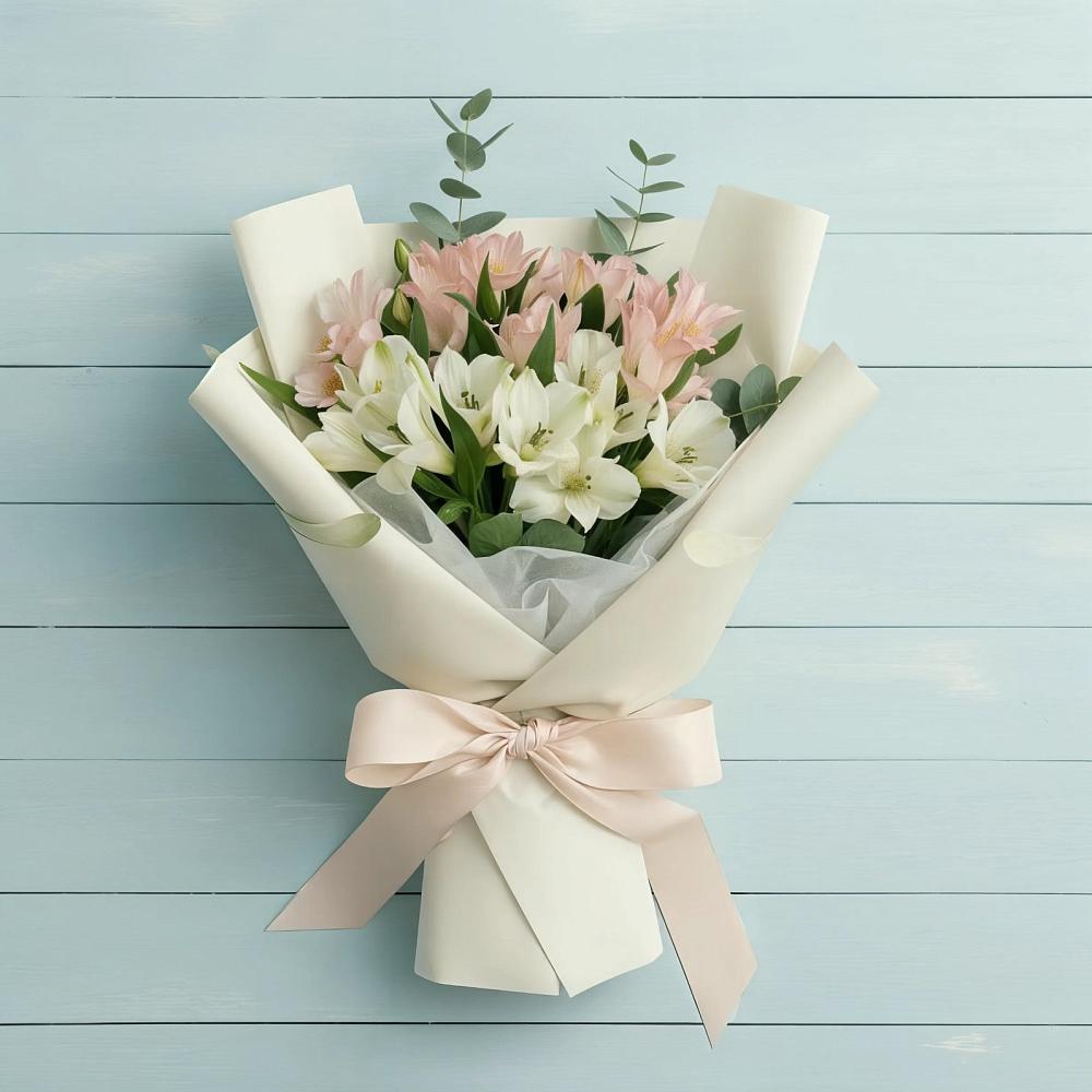 Букет цветов из: Альстромерии в Романовской