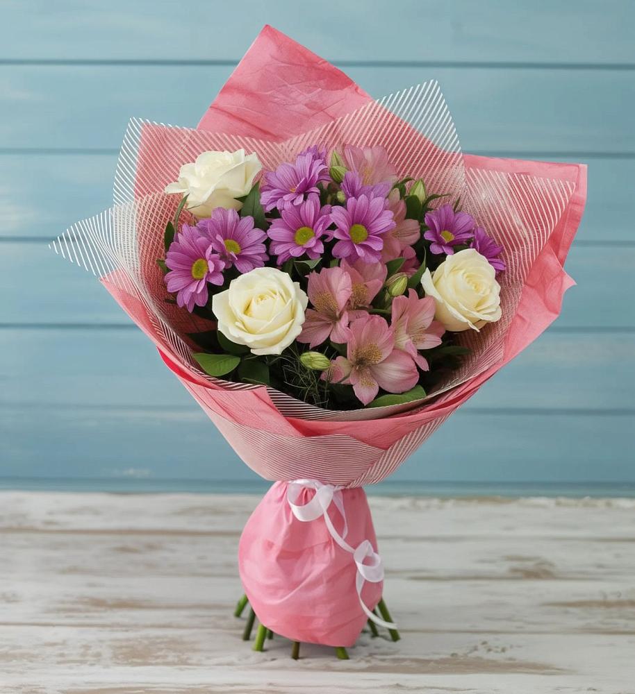 Букет цветов из: Герберы в Романовской