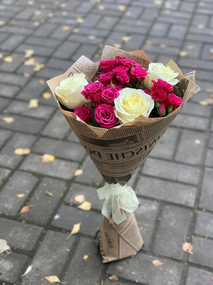 Букет цветов из: Розы в Романовской