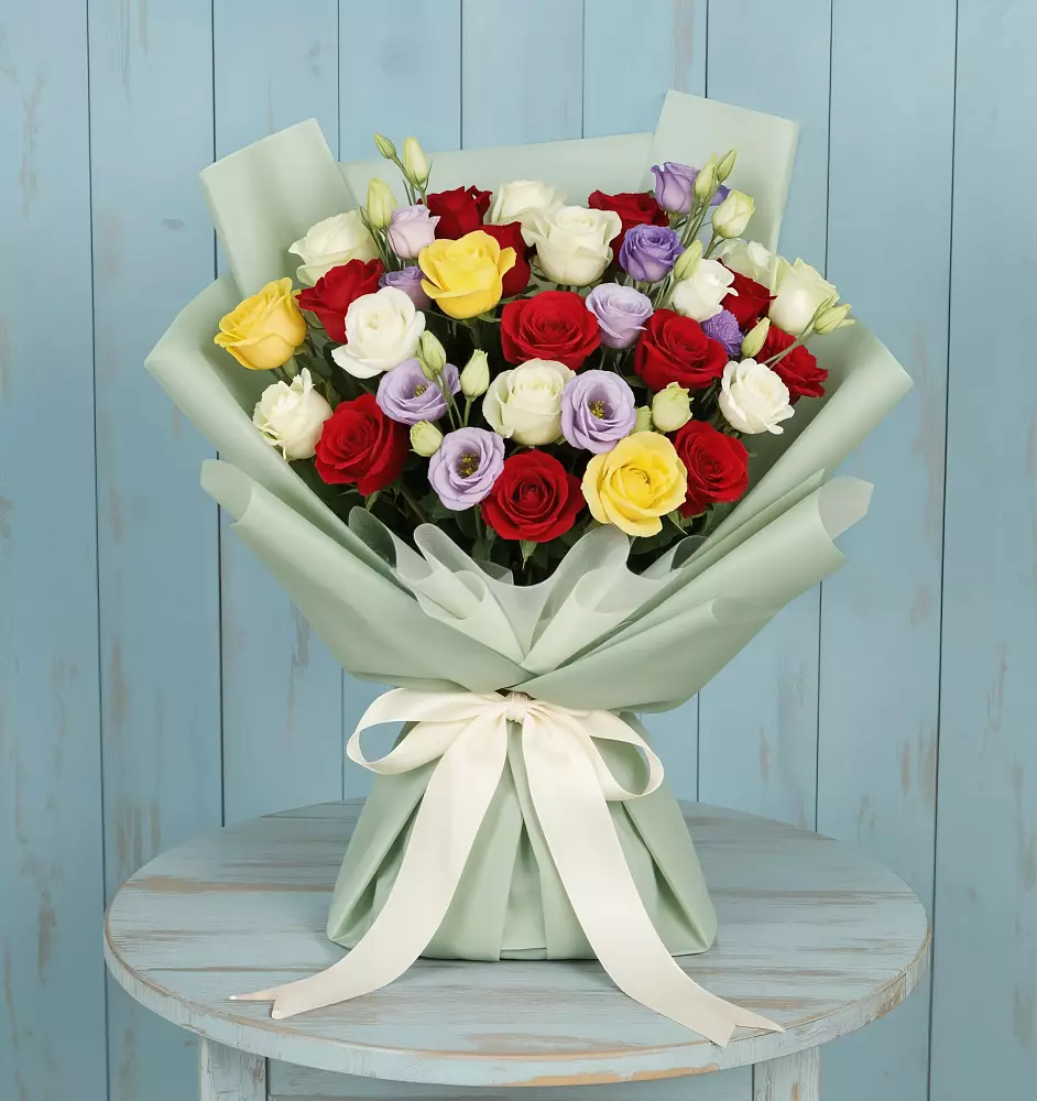 Букет цветов из: Розы в Романовской