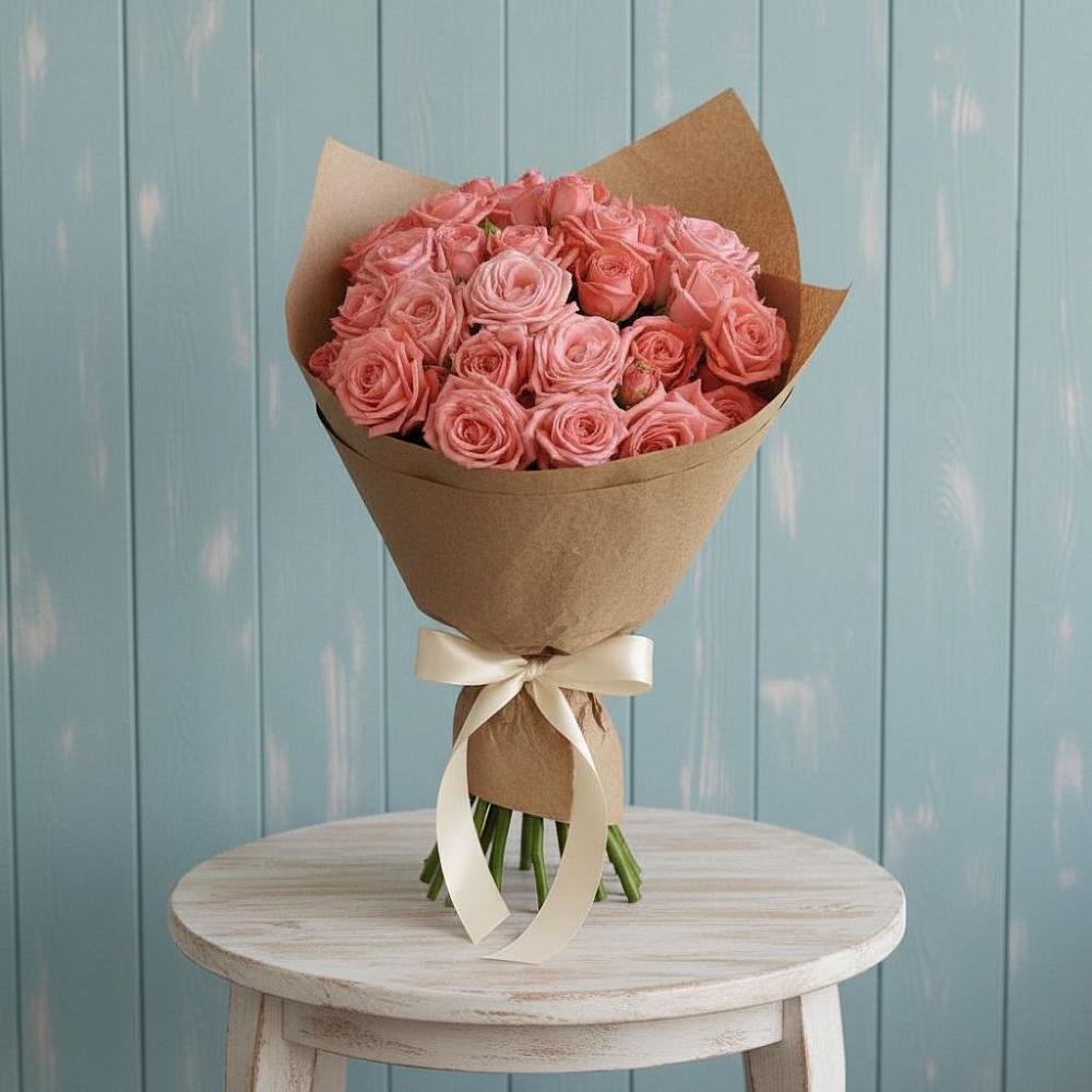 Букет цветов из: Розы в Романовской