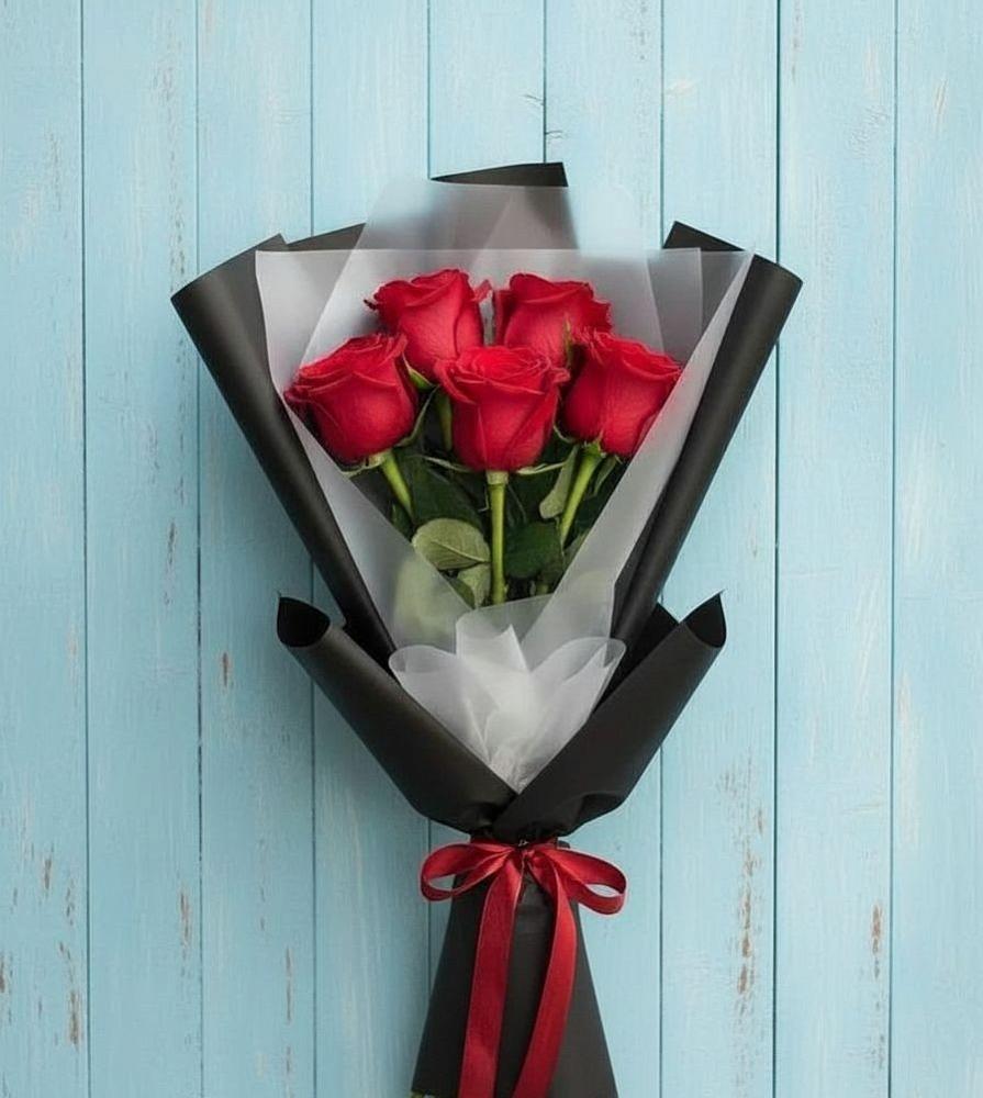 Букет цветов из: Розы в Романовской