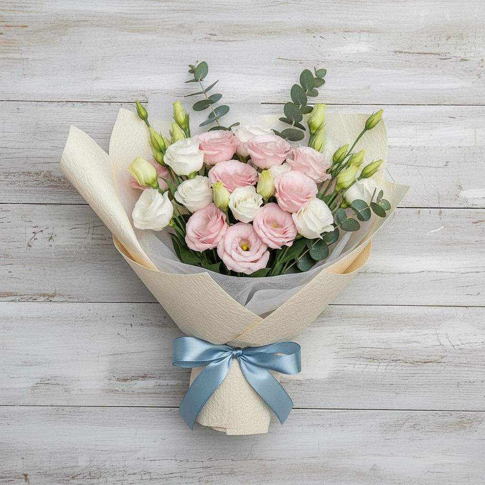 Букет цветов из: Лизиантусы в Романовской